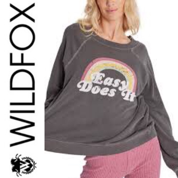WILDFOX Easy Does It Sommers Sweatshirt S, M, L NWT - Picture 1 of 5